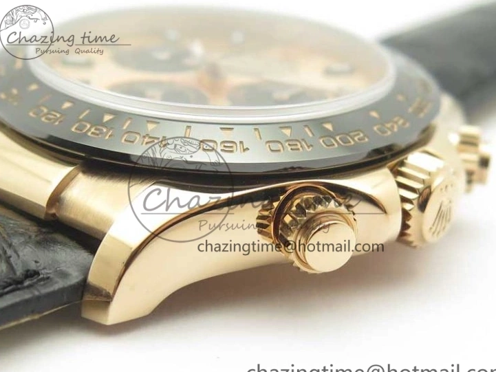 Leather 1:1 Gold Noob Rose Daytona RG Dial Edition SA4130 Best Strap On 116515 0416